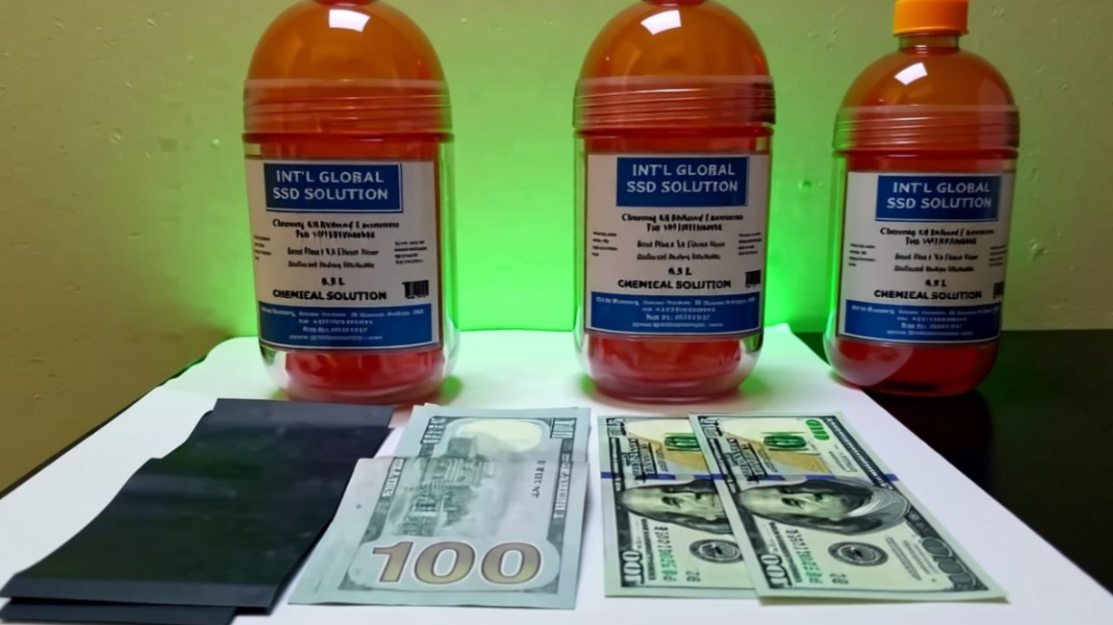 Billet USD avant nettoyage SSD - Résultat impressionnant